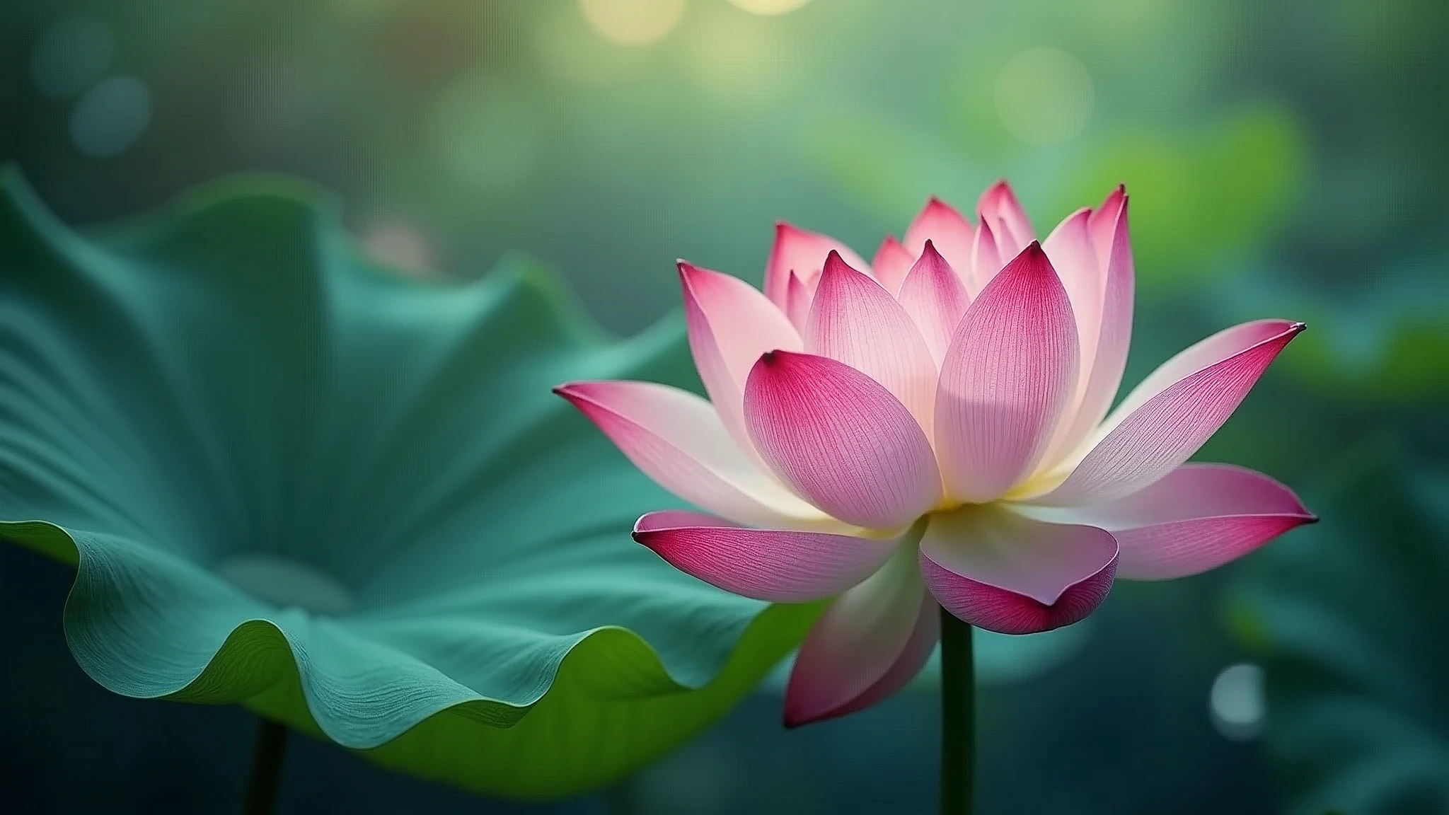 fantasy, magic energy,thailand、Lotus flowers bloom