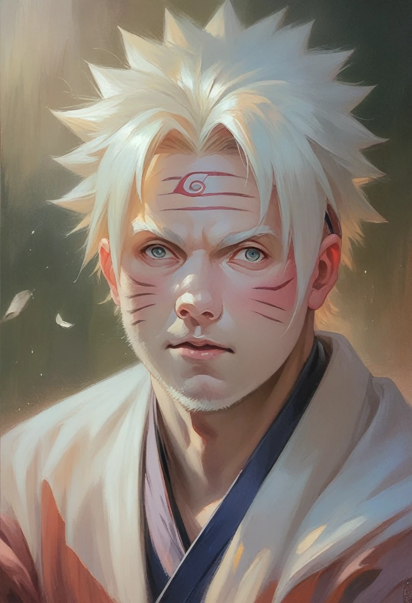 Hinata hyuga and Naruto together posing for photo (Naruto shipuden)
