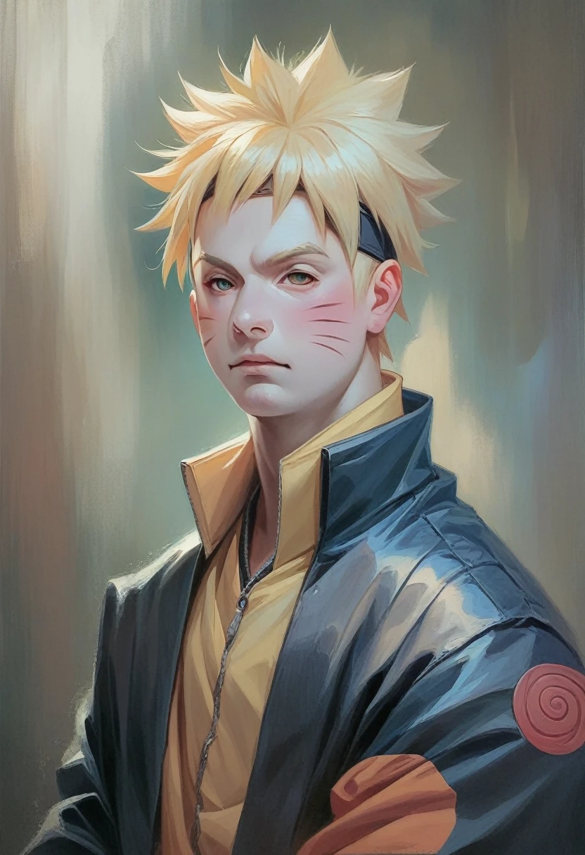Hinata hyuga and Naruto together posing for photo (Naruto shipuden)