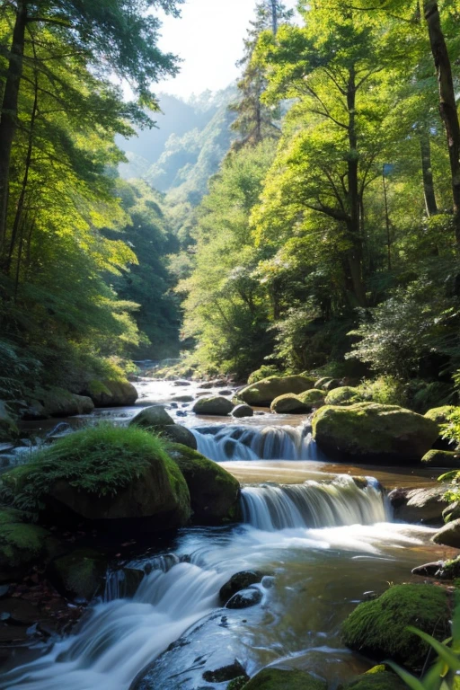 Highest quality、masterpiece、Lush forest