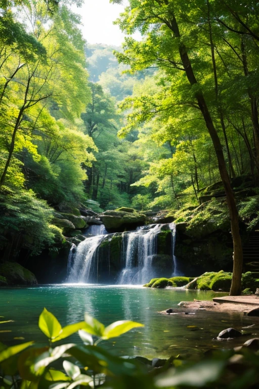 Highest quality、masterpiece、Lush forest