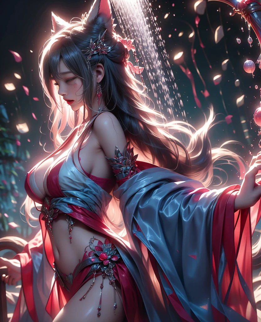 sex, naked body, porn, prostitute, squirt squirt , standing, leaning forward, covering your mouth with your hand, girl crying, tears, in the shower, side view, Anime Hentai, The girl sobs, pain, craing, naked body, nipples, Navel