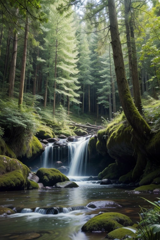 Highest quality、masterpiece、Lush forest