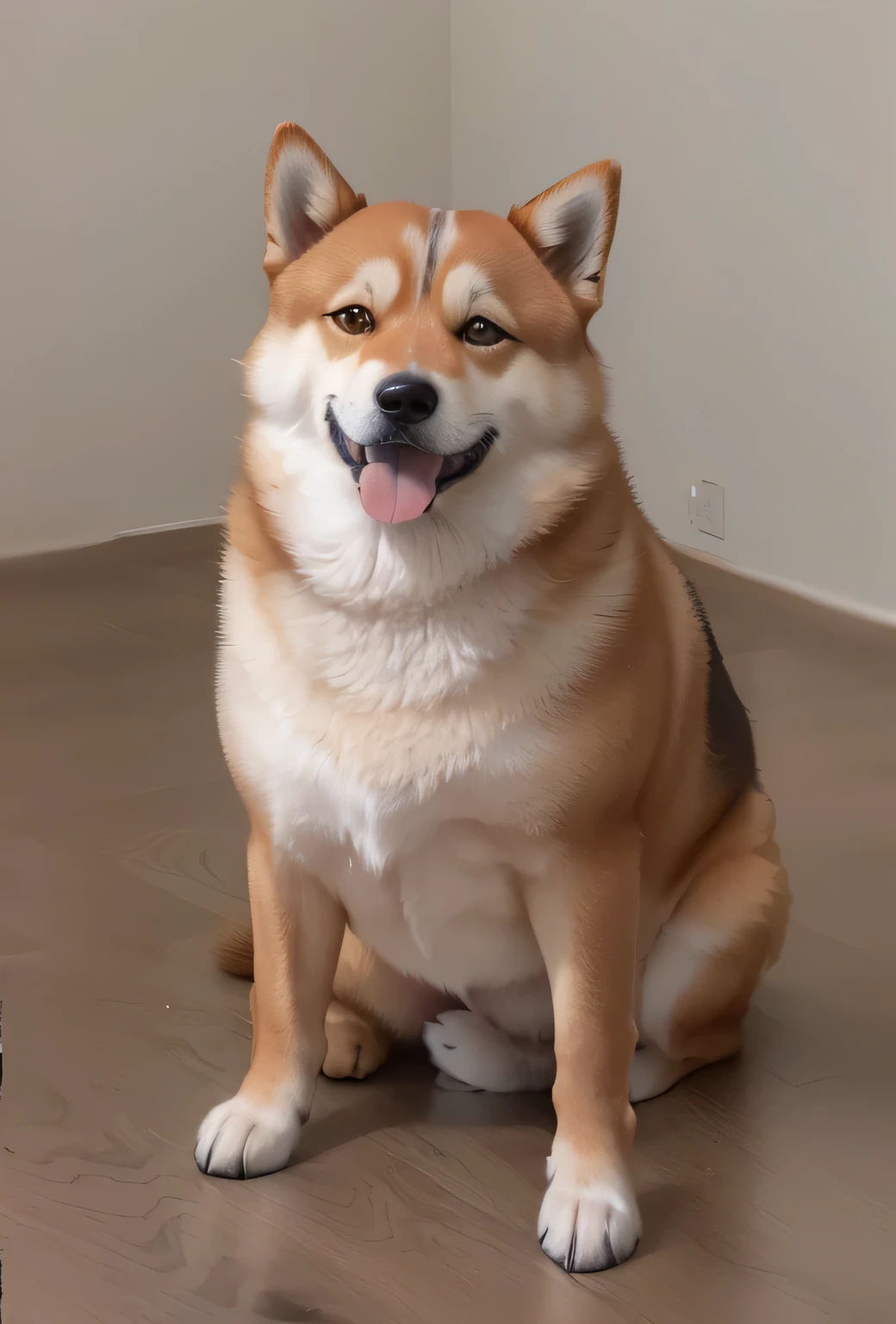 there is a dog sitting on a table with a ball in front of it, shibu inu, shiba inu, shiba inu dog, anthropomorphic shiba inu, doge, shiba inu portrait, inspired by Shiba Kōkan, shiba inu face, shiba figurine, japanese dog