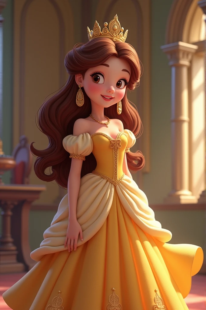 Excellent HD 8K female classical art cartoon princess