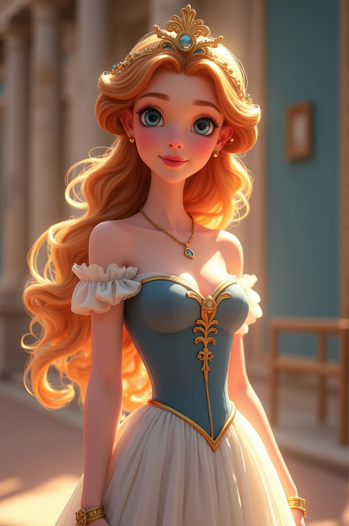 Excellent HD 8K female classical art cartoon princess