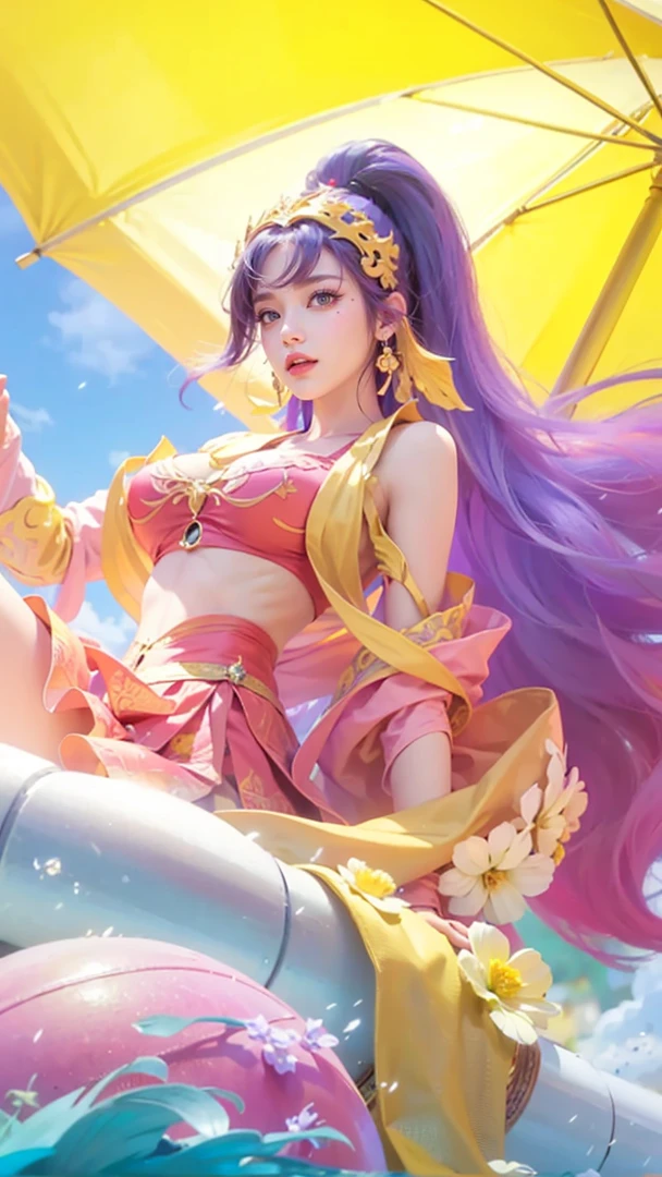 a close up of a 4 girls ,pink hair , big booobs , shadowbringers cinematic, 4 k detail fantasy, a beautiful fantasy empress, game cg, xianxia fantasy, xianxia hero, 2. 5 d cgi anime fantasy artwork, cinematic goddess close shot, ruan jia and artgerm, wow 4 k detail fantasy, hyper-detailed fantasy character, high definition, hyper- detailed,perfect, fantastic, detailed facial and body skin texture, detailed vagina (pussy),Honor of king,HOK.