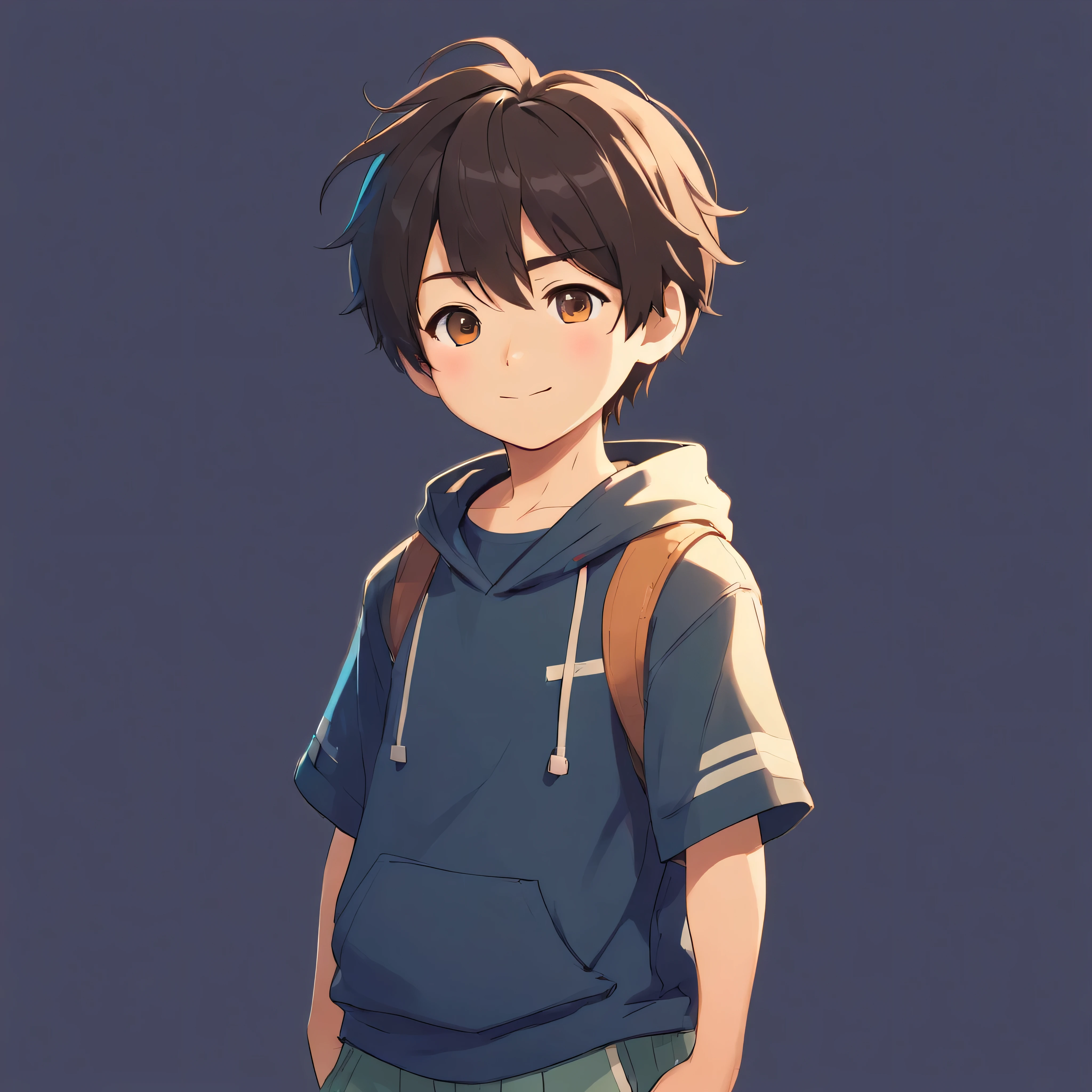 Character stickers,handsome korean boy.I shiver black.,eyes black.whole body, ,fat body shape ,standing,smilling face.6K resolution rendering,soft shadows,plain black background,To create a website,2:3
