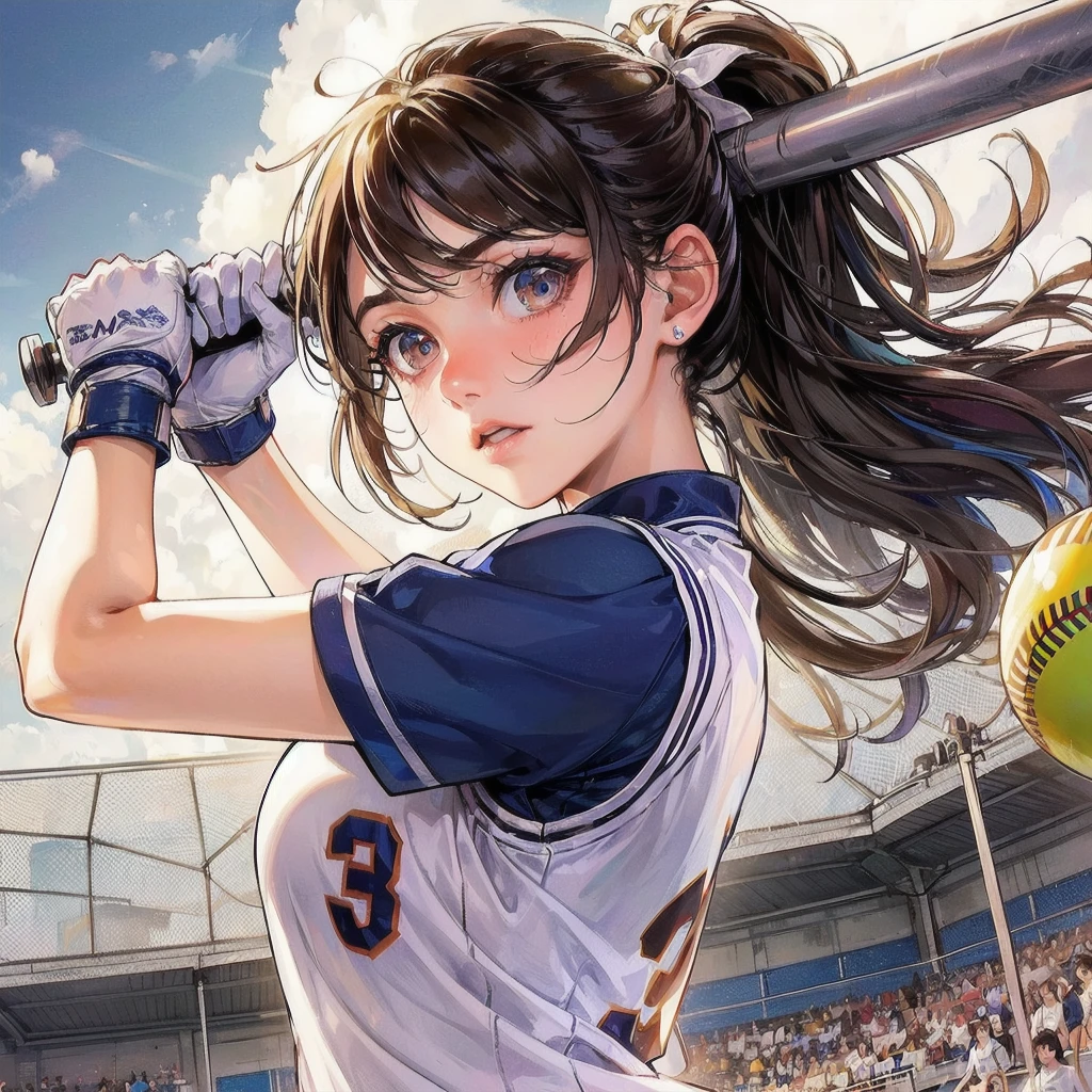  masterpiece, (textured skin), best quality, gorgeous beautiful girl, (a female gymnastics athlete), detailed clothes,large breasts,narrow waist,, (beautiful face), cinematic lighting, (at gymnastics venue ),