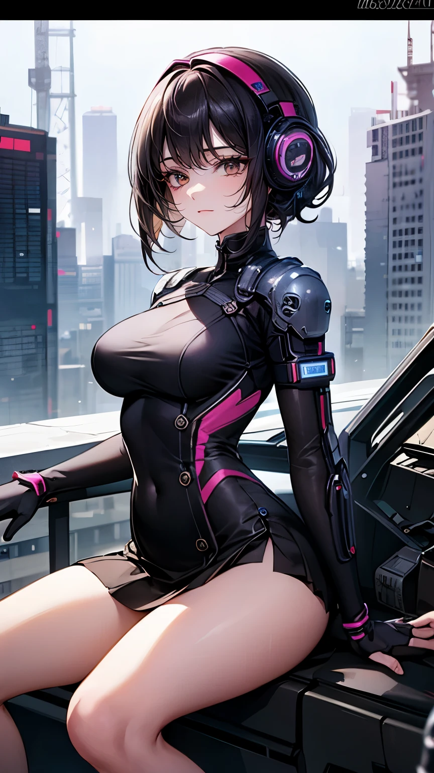 （Very delicate and beautiful：1.2）super model,,Beautiful breasts,voluptuous,【bike shorts】,,【3girls】,,Highest quality, High resolution, 8k,mini skirt.Three Girls.cyber punk.Mechanical Sword