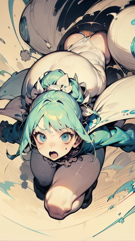 ((festival)), Outline Cool colors, ((Jumping phobia)), scribble, nightmare, Doll-like face, Manga Style, rough sketch, Horror elements, (masterpiece), (High resolution), (Very delicate), (clear), Manga Styleイラスト, (drawing style), Cool colors, (Horror elements), Japanese painting, whole body, phantom, angle, (snap shot), Bugaboo, that&#39;terrible, (spooky), Japan sculpture, primitive art, old picture scroll style, old staging, Ancient mural style, crazy illustration, antique, Dark atmosphere, Flat Illustration, Crazy Smile, spookyな外観, Characteristic hairstyle, creative accessories, Unique atmosphere
