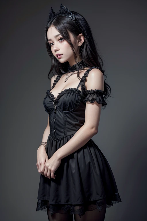 Gothic with short dress