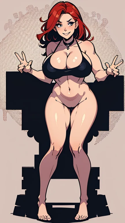 naked girl drawing poses, full body, feat, red hair, fit, 18, smiling, shy, embarrassed, seductive pose, sexy pose, big , big breasts, no clothing, hands on own boobs, chocker, ((heavy breathing:1.3)), heart, happy, smile