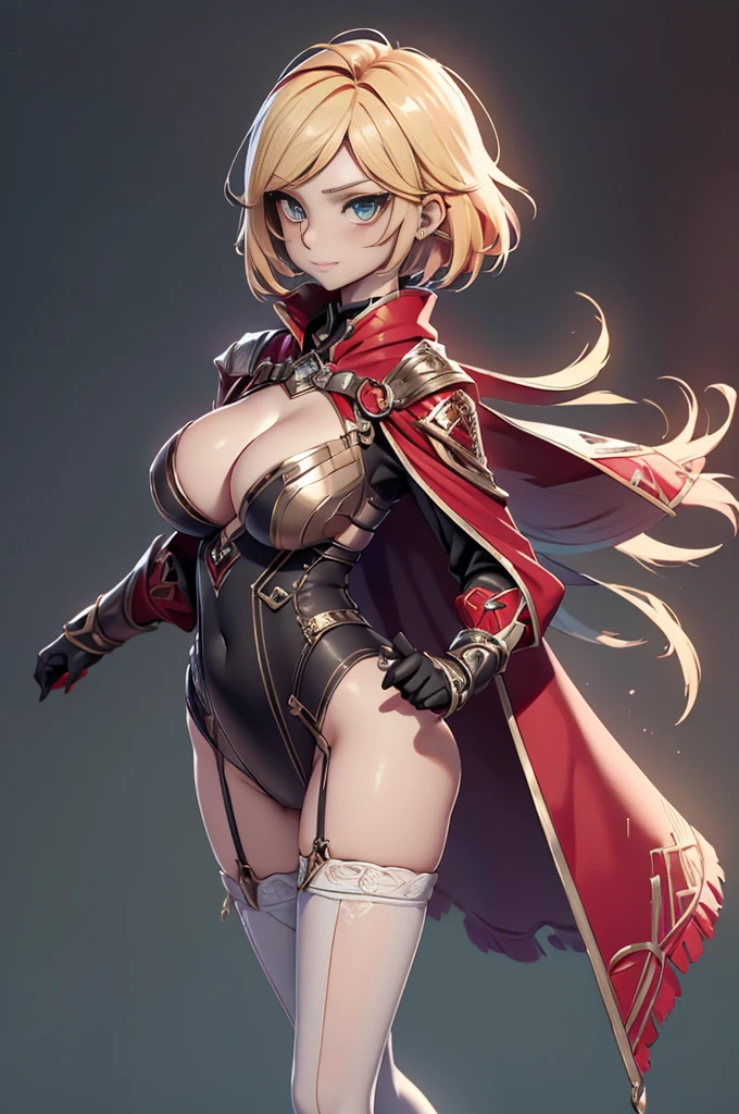 Mini Clare claymore, ((Clare claymore)), solo, ray tracing, 3D style, 3DMM, ((oses per photo)), ((oses ouch cada foto)), fully body,(Front view),(Costas Issue), (Emist on the left), show flat belly, (((oses per photo))),(very big breastsperfect ass, perfect and symmetrical eyes, (perfect handuturistic sword in hand)), ((short hair)),((Open wizard clothes)),white clothing with textured edges, skin fair, luouchas detalhadas, White thigh-high tights with trim, ouchestido aberto ouch "ouch", Waist slender, big legs, low water, Show legs to the top of the waist, (broken fabric falling over the legs),((open top)),ultra realistic skin, realistic human eyes,ultra realistic skin,((striped shirt)),super sensual suit,(bands around the breasts), colorfully,top with ruffles,(pubis with a lot of volume),(extrouchamente sensual),(very sensual),((red and black thouche)),(red bodysuit),(red cloak),((clothes tearing)), (((dark)))