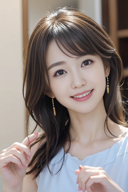 Beautiful Japanese Woman、Beautiful mature woman、Classy sex appeal、smile、round face、