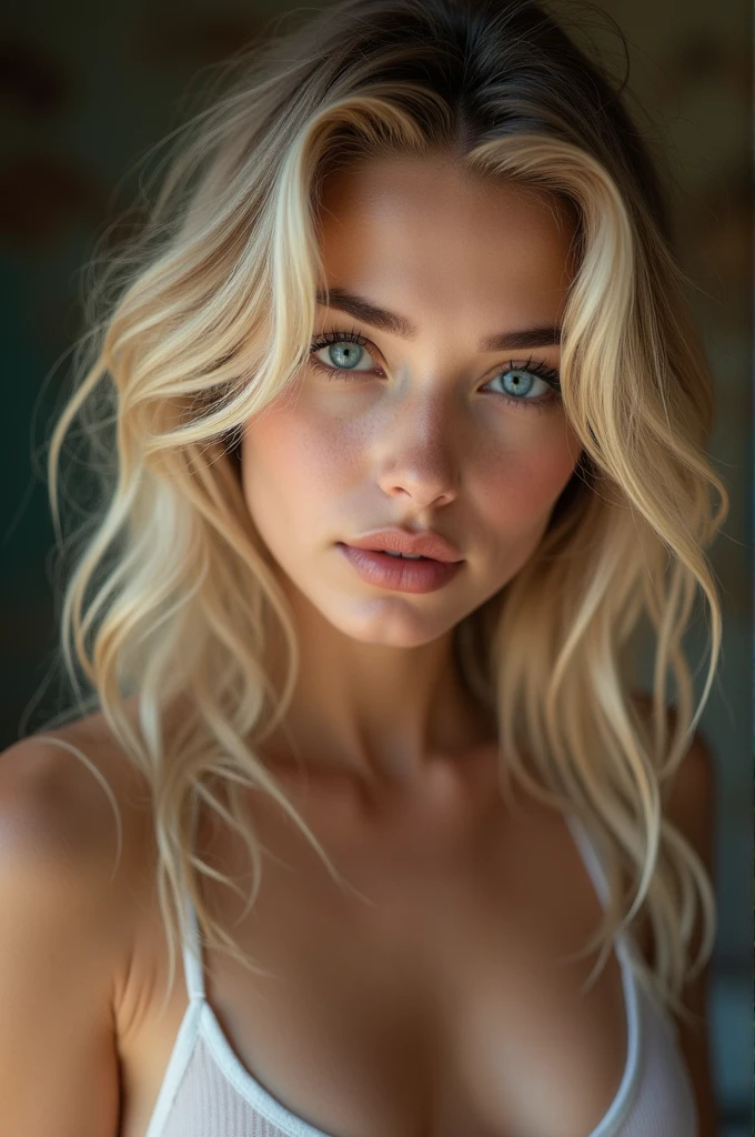 Super beautiful bright eyes、Wet underwear, (8K, Raw photo, Top image quality, masterpiece: 1.4), Ultra High Definition, (realistic, Photorealistic: 1.48), (photorealistic:1.2), (raw photo, highest quality, masterpiece, Best quality, perfect body, Detailed beautiful face, highest quality, Super detail, high resolution, highly detailed, Highly detailed, nffsw, unified, 8K wallpaper, detail), model 18 year old female, (see through clothing, visible through clothing:1.2), (blonde hair, collections, blue eyes)