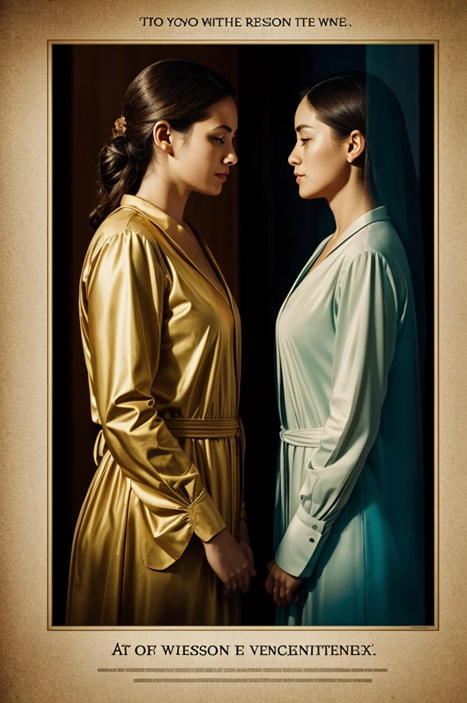 Poster about love for wisdom, a sense of reason, reflection about what they experienced.