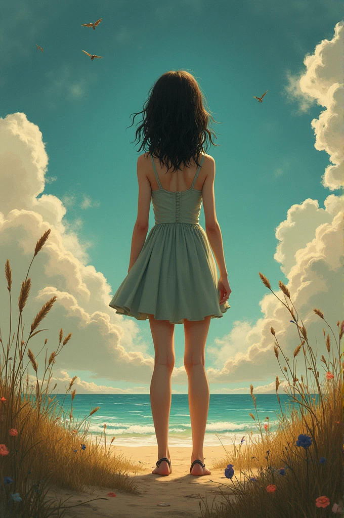 1girl standing Surrealistic the