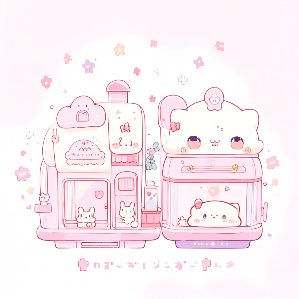 rabbit,Highest quality、Masterpiece、Official Art、Dynamic composition、Super detailed、An illustration、cute、cute、fluffy、Sanrio、Marumaru、mascot、Sanrio、Poster、