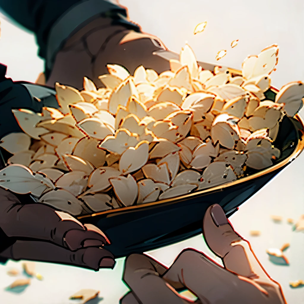 Handing me popcorns
