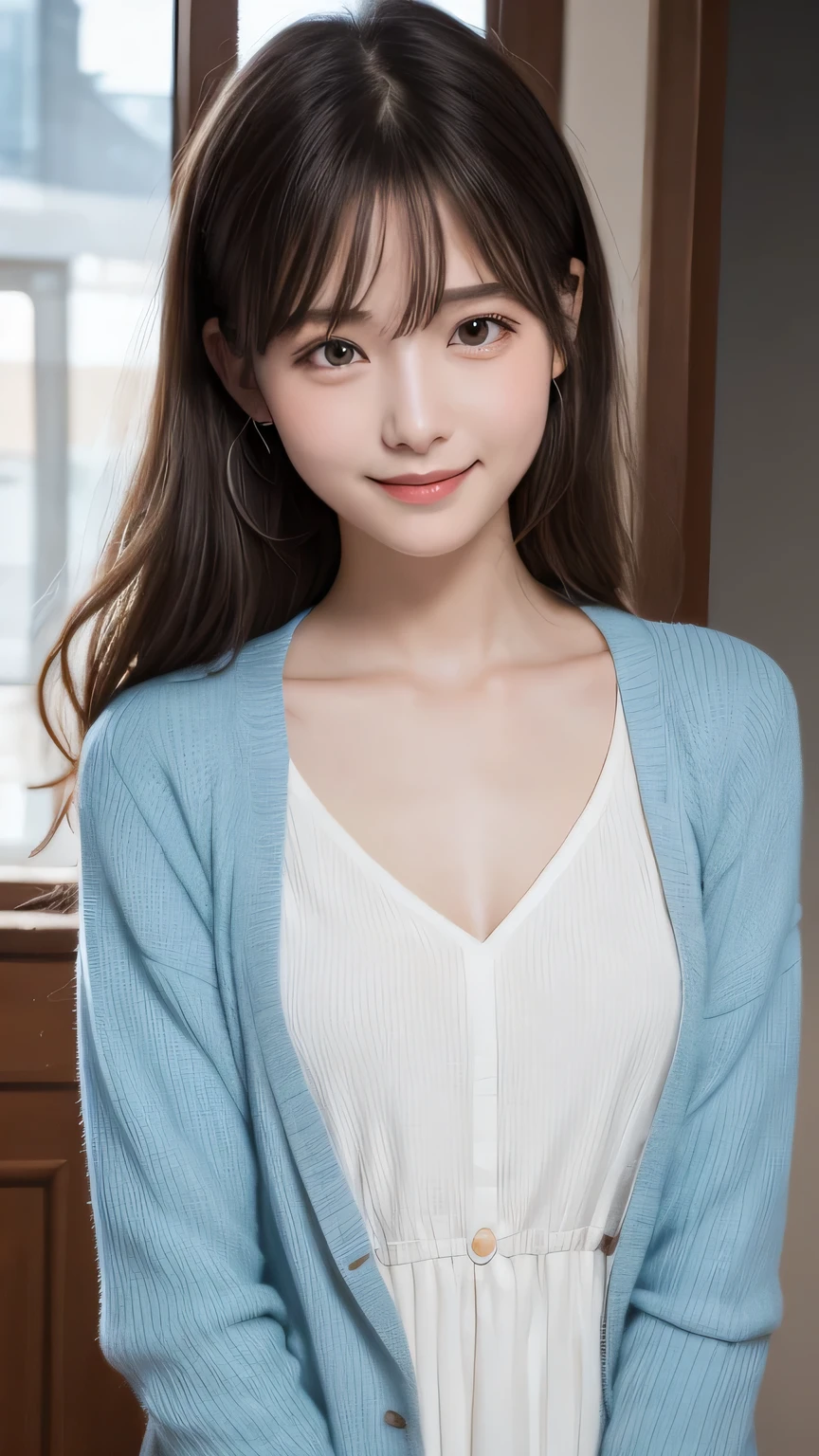 Best image quality (8k, High resolution, masterpiece: 1.2), Very detailed, Random Hairstyles, 26-year-old woman,
Extraordinary beautiful girl、Cute and beautiful face details、(Dealing with the Children_v1:0.008)、
score_9, score_8_upper, score_7_upper,
situation: A in the moonlight:1.5、I'm trying to confess my feelings to someone I like。
clothing: In a simple white dress、Pale blue cardigan。
Pause: Slowly extend your hand towards the other person、The moment you close your eyes and take a deep breath。
Camera angle: Ann from below
,Active stop temporarily ,
On her side、The thunder danced。
Focus on the upper waist
, Random cute poses ,Big eyes ,Puffy eyes , Heart pupil, blush , Big shy smile , salute