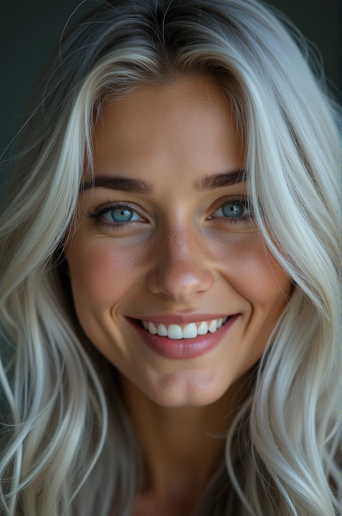 silver hair, hair over shoulder, long hair, aqua eyes, light smile, cowboy shot, 85mm, Canon, UHD, anatomically correct, textured skin, super detail, 8k