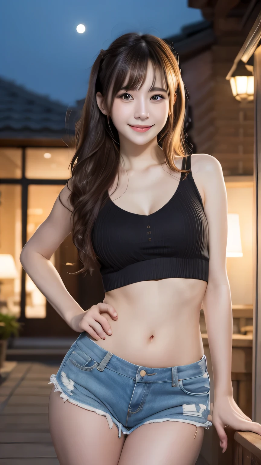 Best image quality (8k, High resolution, masterpiece: 1.2), Very detailed, Random Hairstyles, 26-year-old woman, 

Extraordinary beautiful girl、Cute and beautiful face details、(Dealing with the Children_v1:0.008)、


score_9, score_8_upper, score_7_upper, 
Confessions Under the Moon ...、night、night、



,Active stop temporarily ,
On her side、The thunder danced。
Focus on the upper waist


, Random cute poses ,Big eyes ,Puffy eyes ,  Heart pupil, blush  , Big shy smile , salute

　

