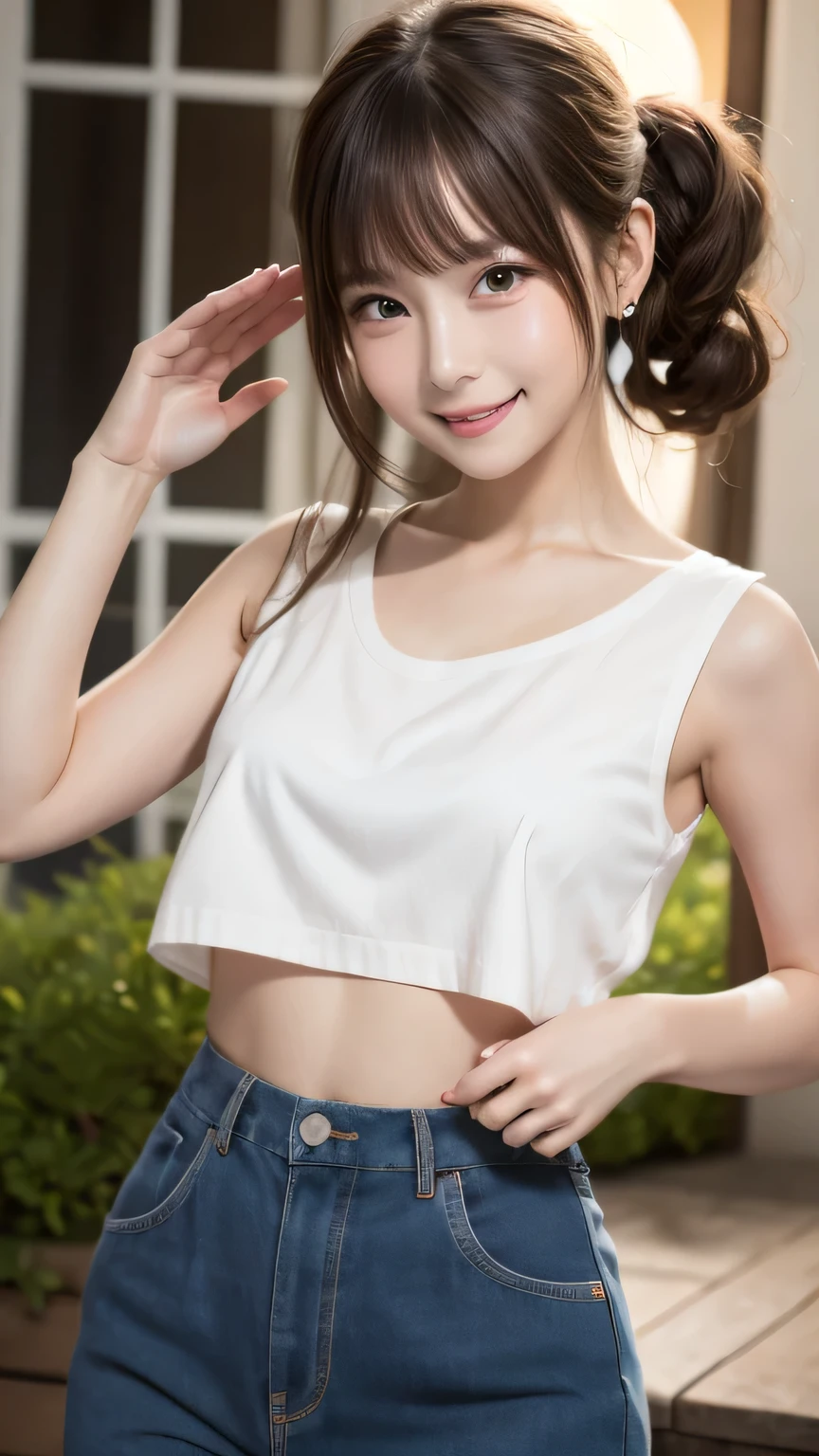 Best image quality (8k, High resolution, masterpiece: 1.2), Very detailed, Random Hairstyles, 26-year-old woman,
Extraordinary beautiful girl、Cute and beautiful face details、(Dealing with the Children_v1:0.008)、
score_9, score_8_upper, score_7_upper,
Confessions Under the Moon ...、night、night、
,Active stop temporarily ,
On her side、The thunder danced。
Focus on the upper waist
, Random cute poses ,Big eyes ,Puffy eyes , Heart pupil, blush , Big shy smile , salute