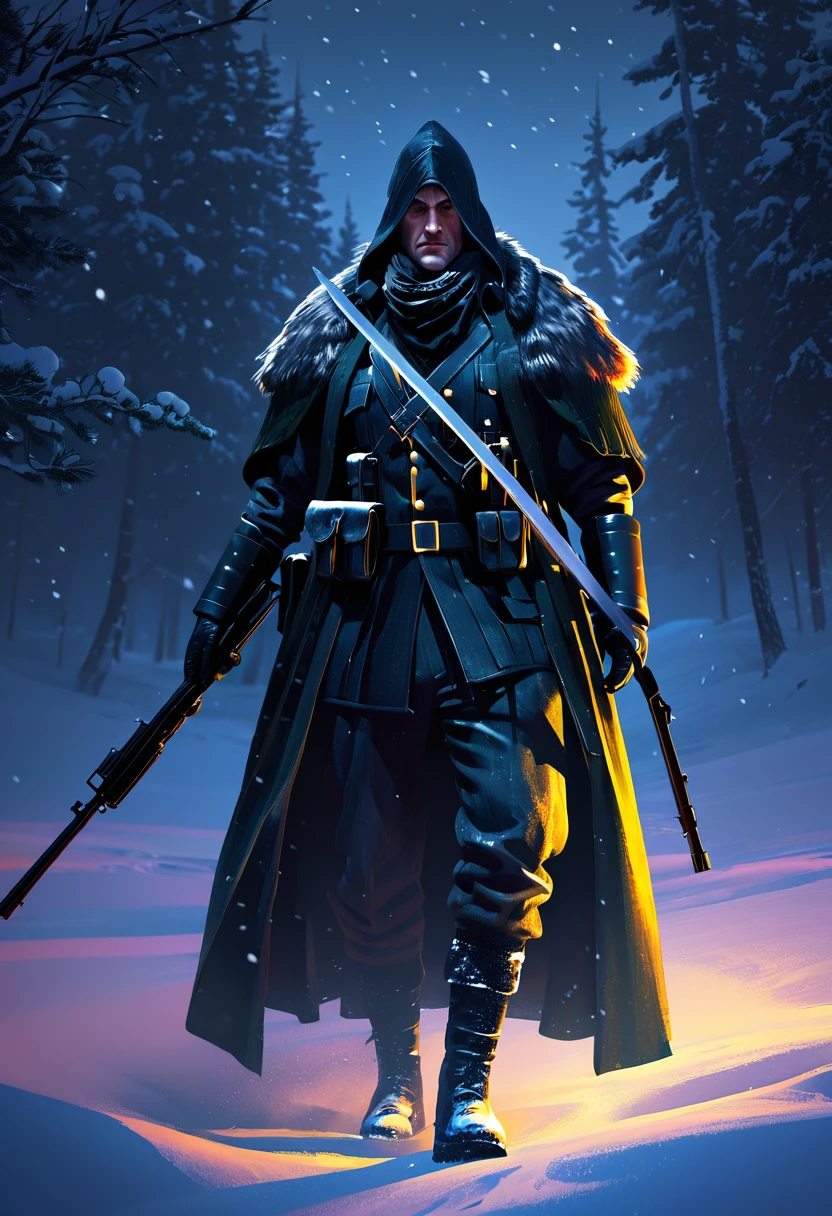 Do not mess with me, Soldier For The Lonely, The Taker, Silent Night, Darek Zabrocki, Karlkka, trending on Artstation, 8K