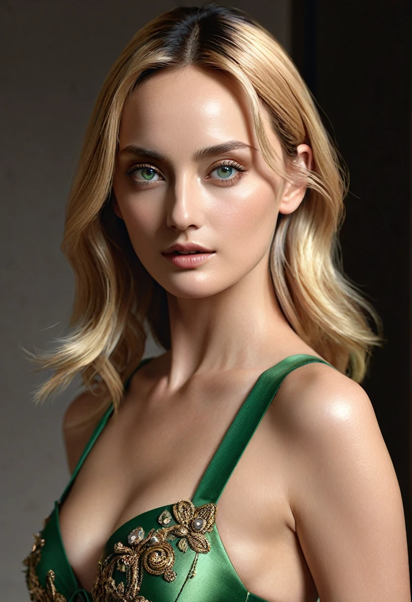 Amber Valletta is an American model、Being an actress。. Her physical characteristics are as follows:: - **height**: 1.77 cm - **hair color**: Blonde- **Eye color**: Green She achieved Supermodel status in the 1990s and worked as the face of various brands such as Giorgio Armani, Chanel, ladder, Louis Vuitton, Prada, Valentino, Gucci, Versace, more. She appeared on the cover of American Vogue for the first time at age 18.。. Her beauty and other features、This is part of the reason why she has been so successful in the fashion industry.。. In addition, She has appeared in many films and TV shows throughout her career..masterpiece,Highest quality,Super detailed,High resolution,High resolution,4K,4Kポートレート,8k,8kportrait,unity8kwallpaper,Very detailedCG,Realistic,RAW Photos,Real person,Portrait Photography,photoRealistic,Glowing Skin,Detailed skin,(((Dynamic angle full body、Dynamic Angle Wide Shot、Dynamic Angle Close-up、Dynamic Angle Upper Body、Dynamic angle from above、Dynamic angle from behind、Dynamic angle from below ))),{{{{Supermodel }}}},{{{{PhotoRealistic:1.4}}}}, Beautiful details, Very detailed eyes and face, Beautiful details eyes, Ridiculous, incredibly Ridiculous, Very detailed, High resolution, Very detailed, Highest quality, masterpiece, figure, Very detailed, CG, Unified, 8k wallpaper, wonderful, The finer details, masterpiece, Highest quality, Very detailed CG Unified 8k wallpaper, Face Light, Cinema Lighting ,Bronze Bikini,Dynamic pose (front leg pose:0.5),surRealistic female portrait, Magic Light, 32K resolution, Action pose, Realistic photography, Dynamic Lighting, Art Station, Volumetric Lighting, Very detailed face, Awards, Shadow,(((Sharpen –v 4 –s 750))),(Juno（Juno）),(Reyes（Reyes）),