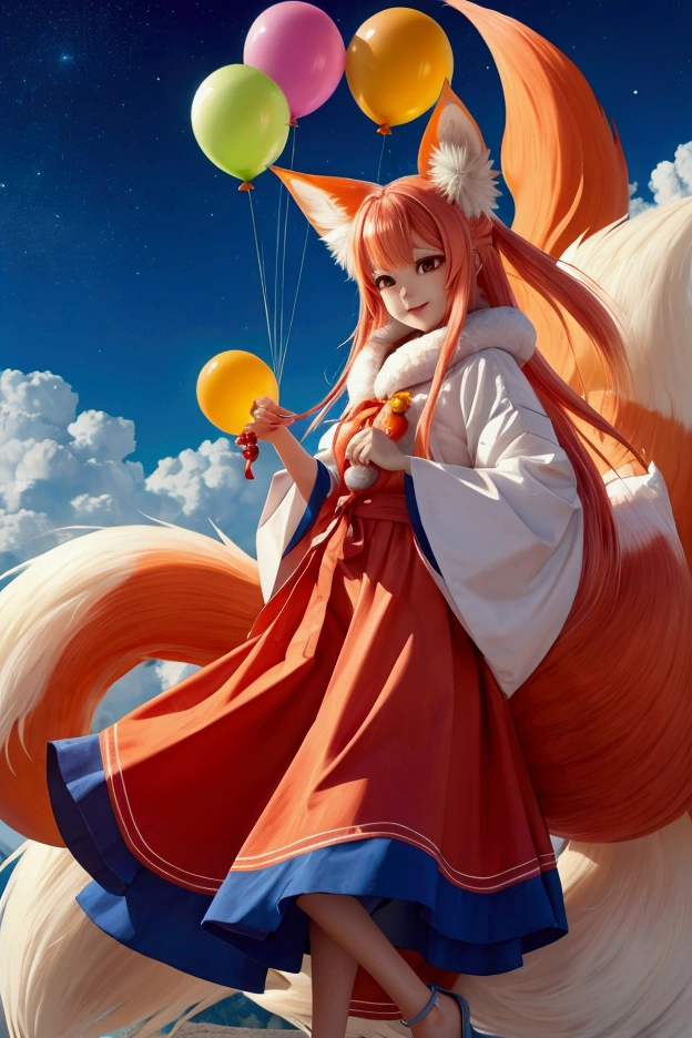 Balloon nine-tailed fox