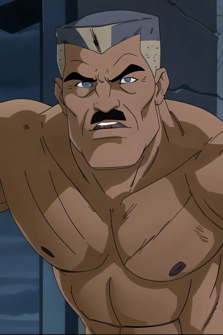 A shirtless man, john jonah jameson, muscular male figure, extremely detailed face and body, chiseled abs, strong jawline, piercing eyes, rugged and handsome features, dramatic lighting, cinematic pose, realistic skin texture, dramatic shadows, warm color palette, masterpiece, photorealistic, 8k, high quality