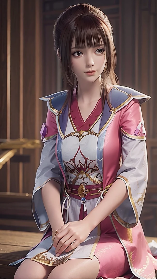 a beautiful young woman with long hair, wearing a nightgown, sitting on a bed, barefoot, in a dress, lying on her side, cross-legged, full body shot, (best quality,4k,8k,highres,masterpiece:1.2),ultra-detailed,(realistic,photorealistic,photo-realistic:1.37),beautiful detailed eyes,beautiful detailed lips,extremely detailed eyes and face,longeyelashes,natural lighting,warm tones,soft focus,portraits,chiaroscuro,depth of field