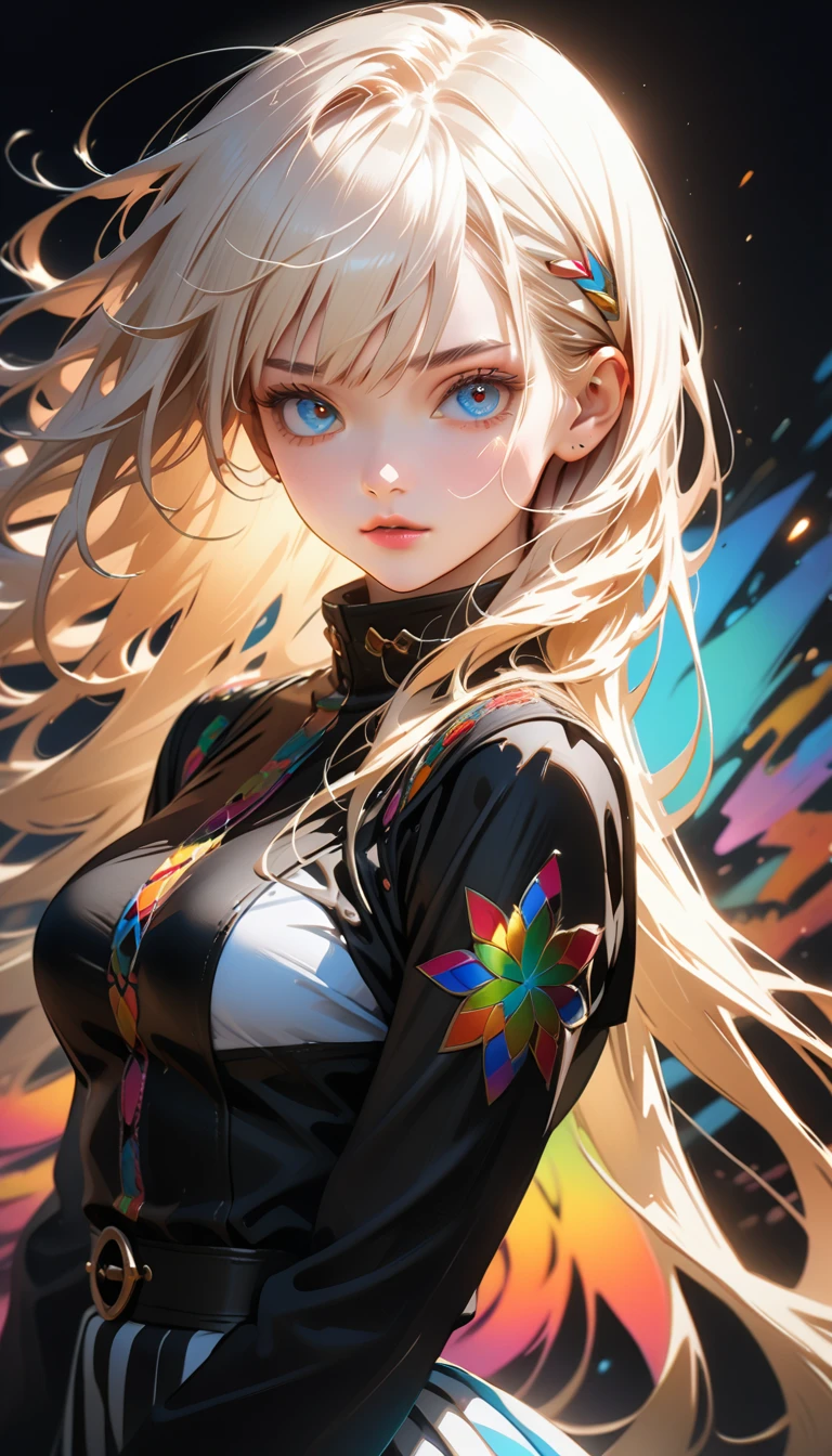 1girl,( very Long white hair It reaches the thigh),(Blue eyes),(Wh ite clothes with blue stripes),(Medium breast),(Sexy women's socks),(croos arms),((masterpiece:1.5), (8k details:1.3), (unlimited details:1.2), (best eyes:1.4), (ultra clothes details:1.3), (highly detailed background), (vibrant colors), (dynamic lighting), (realistic skin texture), (intricate patterns), (sharp focus), (full-body view), (natural poses), (expressive emotions), (cinematic composition)