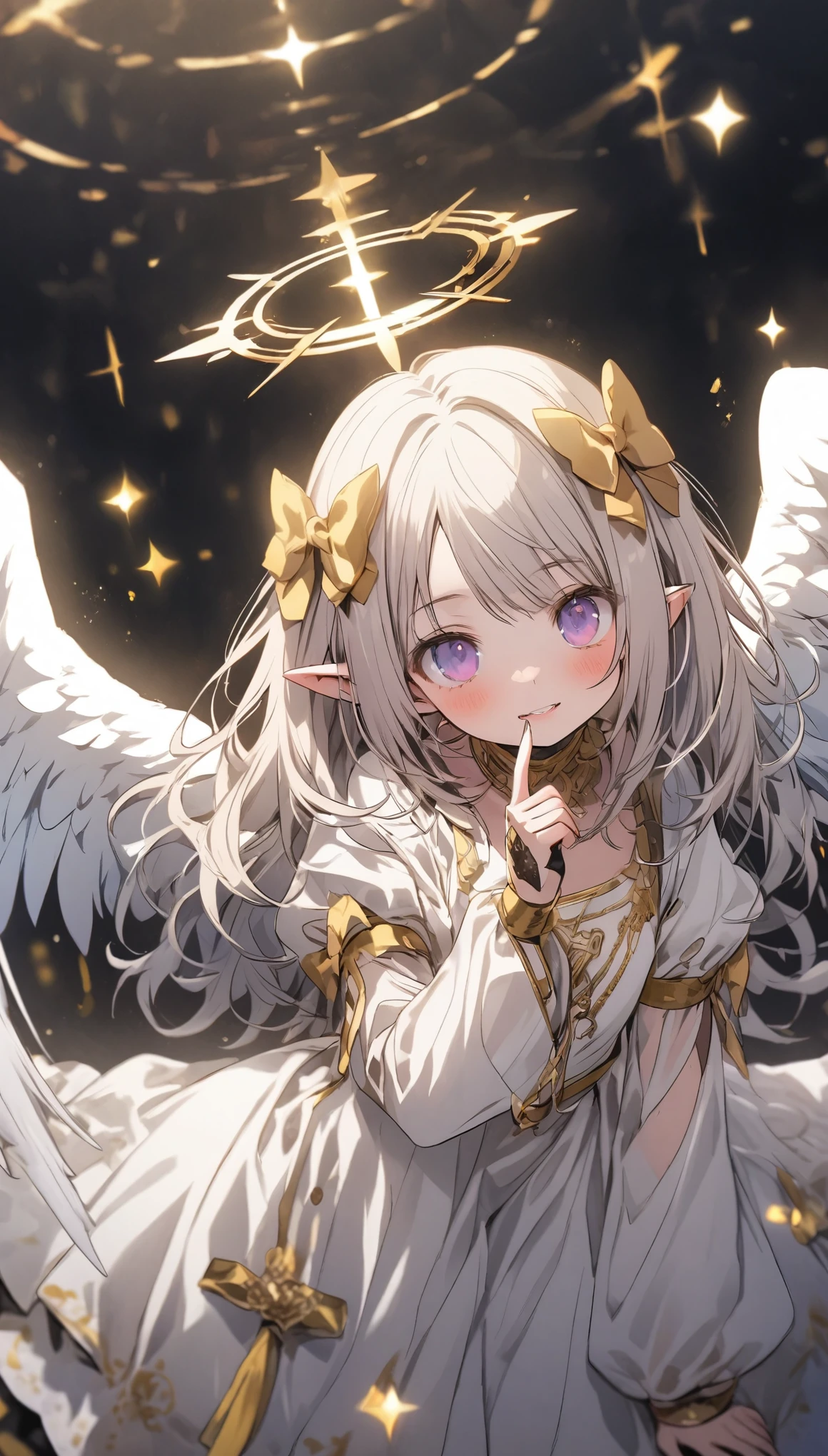 beautiful girl robot android Angel mysterious background cute spiritual