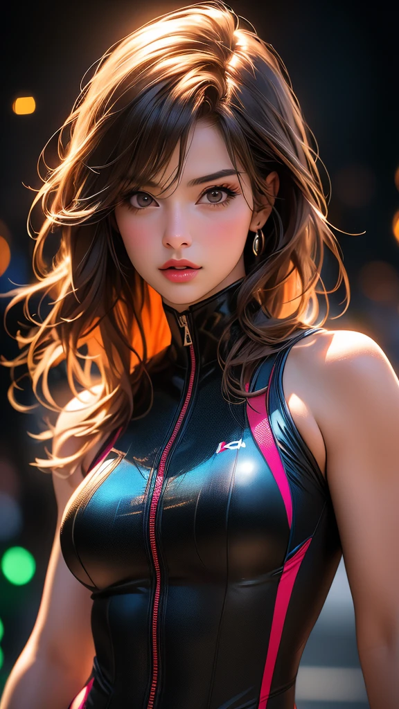 a beautiful girl in a slingshot swimsuit, highly detailed, ultra-realistic, (best quality,4k,8k,highres,masterpiece:1.2),ultra-detailed,(realistic,photorealistic,photo-realistic:1.37),HDR,UHD,studio lighting,ultra-fine painting,sharp focus,physically-based rendering,extreme detail description,professional,vivid colors,bokeh,portrait,photography,colorful,dramatic lighting