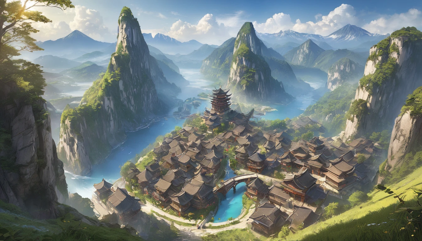 (masterpiece, Highest quality:1.2), mercenary, Fantasy、Spectacular views