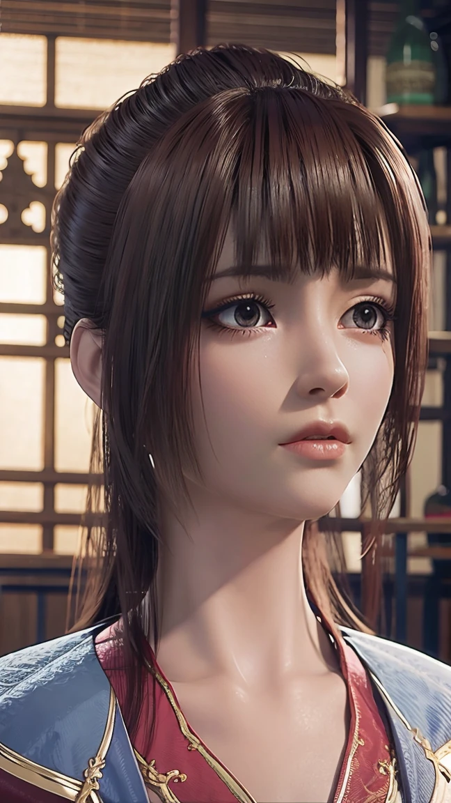 model woman 3d angry