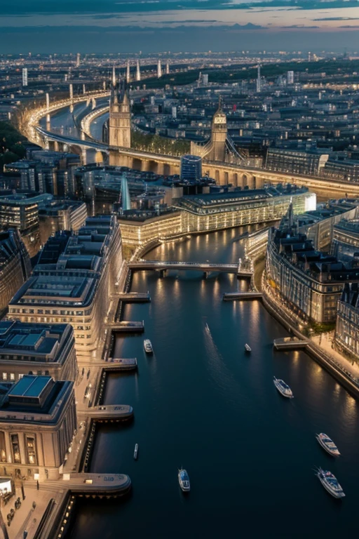 London and Greece style city