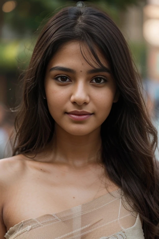 Beautiful ,23 years young Indian girl healthy, confidential looking,8k,realistic, raw photo,dark brown hair,fair skin, indian,long hair,clear facial features,, very detailed, 23years old, innocent face, natural wavy hair, high resolution, masterpiece, best quality, intricate details, highly detailed, sharp focus, detailed skin, realistic skin texture, texture, detailed eyes, professional, 4k, charming smile, shot on Canon, 85mm, shallow depth of field, kodak vision color, perfect fit body, extremely detailed, foto_\(ultra\), photorealistic, realistic, post-processing, maximum detail, roughness, real life, ultra realistic, photorealism, photography, 8k uhd, photography