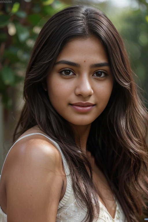 Beautiful ,23 years young Indian girl healthy, confidential looking,8k,realistic, raw photo,dark brown hair,fair skin, indian,long hair,clear facial features,, very detailed, 23years old, innocent face, natural wavy hair, high resolution, masterpiece, best quality, intricate details, highly detailed, sharp focus, detailed skin, realistic skin texture, texture, detailed eyes, professional, 4k, charming smile, shot on Canon, 85mm, shallow depth of field, kodak vision color, perfect fit body, extremely detailed, foto_\(ultra\), photorealistic, realistic, post-processing, maximum detail, roughness, real life, ultra realistic, photorealism, photography, 8k uhd, photography