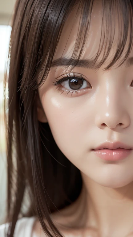 (close:1.5), (Highest quality、4K、masterpiece:1 )、Beautiful woman、Woman 1 Mature Woman Person、Ultra detailed face、Detailed lips、Detailed eyes、double eyelid、Japanese、(RAW Photos、Highest quality)、(Real、Realistic:1.3)、masterpiece、Very delicate and beautiful、Very detailed、Hmph、Unity、8k、Amazing、Detailed explanation、Very detailed、High resolution、Absurd、Soft Light、(Dark black hair、short hair、Curly Hair、Messy Hair、bangs)、Detailed beautiful girl、Detailed fingers、highly Detailed eyess and face、Beautifully detailed nose、Beautiful attention to detail、(Light on the face)、View your viewers、(Closed)mouth:1.2)、1 girl、Adorable、Your natural face、White skin、(Half Body:1.3、Sedentary position)、(Mid-breasted)、Real face、Realなボディ