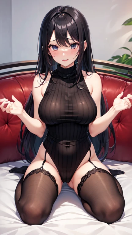 (Highest quality)), ((masterpiece)), (detailed), Perfect Anatomy,((Full body shot 1.5)),Ecstasy Woman,28歳のBeautiful woman,Married women,Very sexy,(((Big Breasts, Sleeveless knit sweater 1.8,See-through one-piece sweater,very good))),Small nipples,Grey sweater,
Beautiful woman,Beautiful Face,Big eyes,Beautiful Eyes,Beautiful double eyelids,Beautiful teeth alignment,Beautiful 8-head body line,Slender body,Beautiful Hands,Beautiful legs,Long hands,Long legs,Long and supple hair,Shiny Hair,Black Hair,Full body shot 1.4,Embarrassed expression,blush,mouth half open,Beautiful shoulders,Beautiful clavicle、(((Woman sitting cross-legged on the sofa 1.9,))),(((Woman sticking out her chest 1.9,Woman rubbing her breasts))),((showing off white panties 1.8)),garter belt,(((Ahegao 1.9))),((Expression of ecstasy 1.8,Climax expression,orgasm,Crying face,large protruding tongue,Lots of drool coming out of the mouth 1.5,Lots of love juice)),