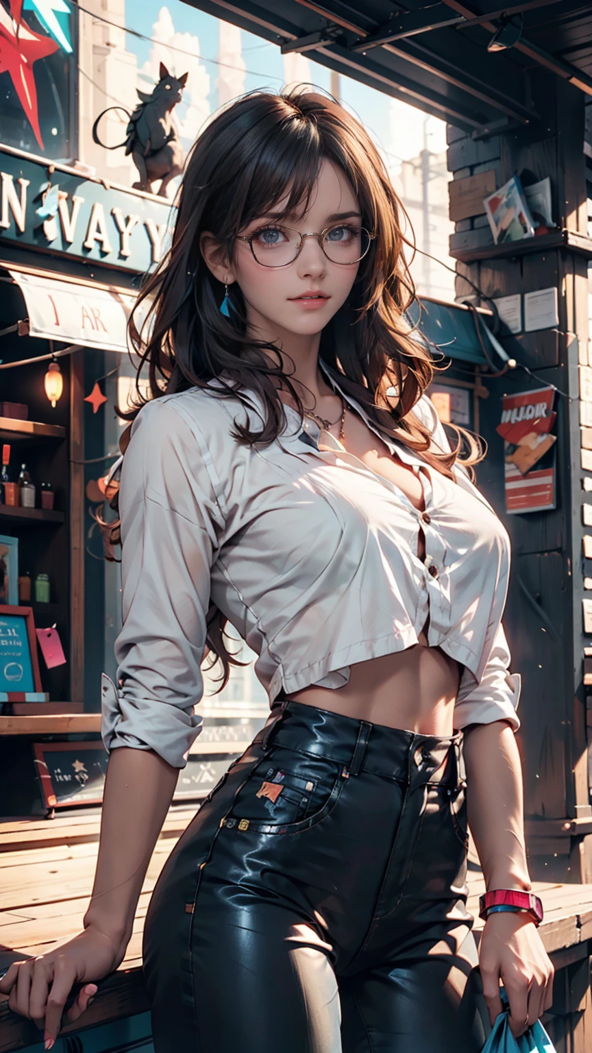 cowgirl holding a blank banner amish clothing shirt oversized pants stunning eyes stunning face creamy hair gorgeous hair cowgirl outfit stunning clothes attractive colors amazing colors very detailed and beautiful sun background sunglasses attractive background with her nerdy friend, Awesome Wallpapers, Liv Tyler, Salma Hayek, Highly detailed and beautiful wallpaper, HD Images - Auto Font - Neon Font,, , Neon Blue, Neon lights of various colors, cyber punk,, Colorful neon lights