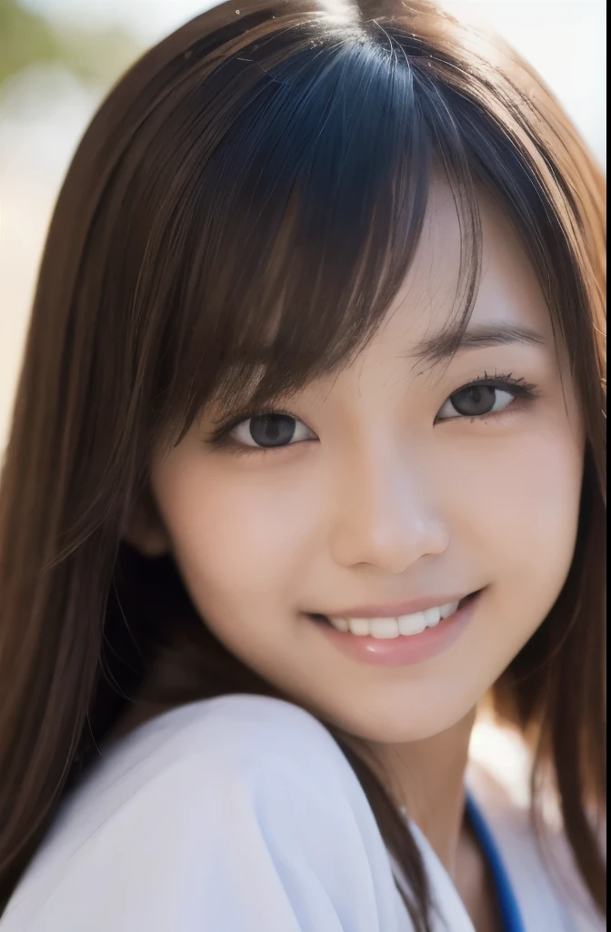best quality, face focus, soft light, ultra high res, (photorealistic:1.4), RAW photo,(Shinozaki Ai), white skin, kawaii,
1 Japanese girl, solo, cute, (smile), (pupil, lights in the eyes), detailed beautiful face, Medium-sized breasts,(high resolution detail of human skin texture),(long hair),(portrait), upper body, white traditional kimono, shrine maiden, no make
