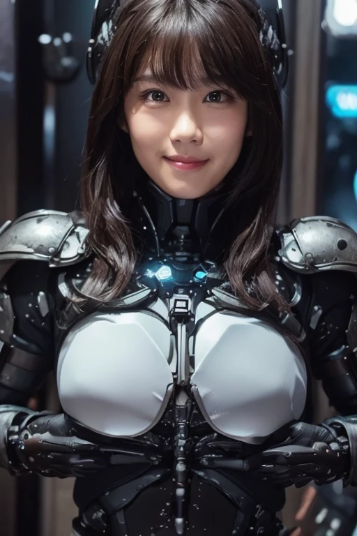 The best smile、Black shield on chest、((Put your arms down)),
