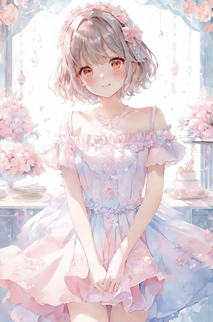 Anime Girls in a pink dress standing in front of a window, Lori, Cute anime waifu in a nice dress, pretty Anime Girls, beautiful Anime Girls, Soft anime illustration, cute Anime Girls, Beautiful Anime portrait, (Anime Girls), Cute girl anime visuals, attractive Anime Girls, Beautiful Anime style, Beautiful Anime, Anime Princess, Beautiful Anime art style