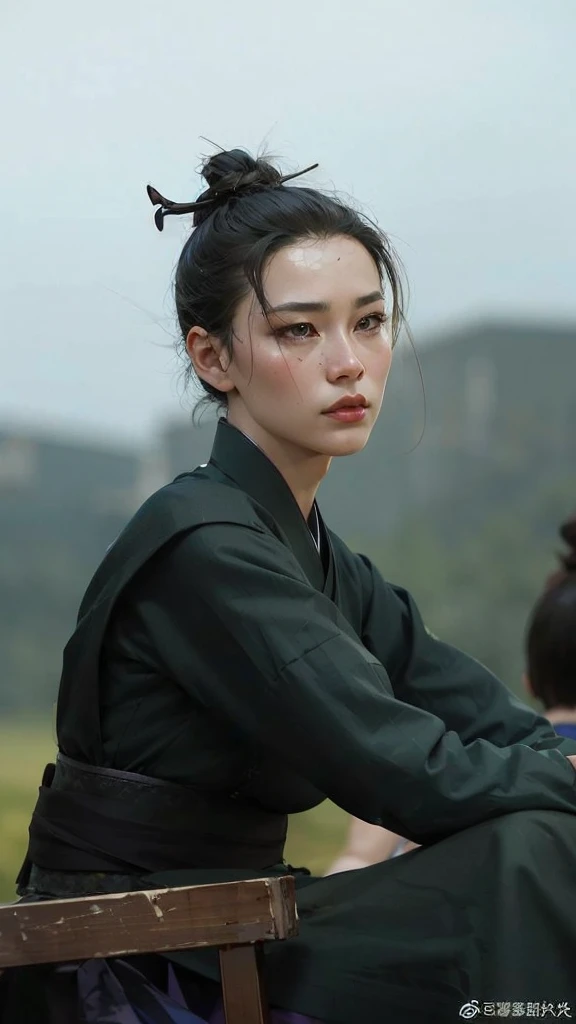 wuxia, Chinese clothes, hourglass figure, large breasts, big hips, masterpiece, best quality, ultra detailed, realistic