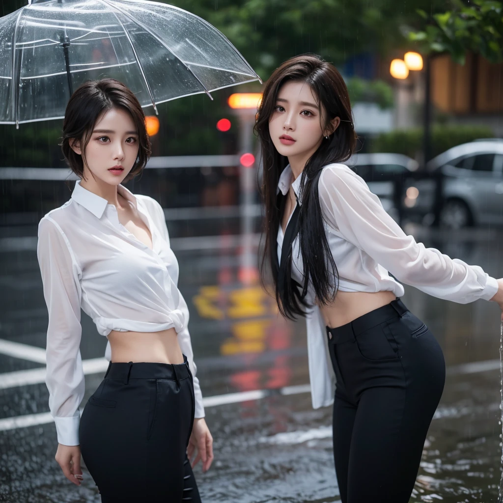 exy pose、Hair getting wet in the rain、Mr.々Hair style、Short Hair、Transparent shirt、Beautiful woman getting wet in the rain、typhoon、Get wet without an umbrella、Beautiful woman in the rain、雨で濡れたBeautyOL、Detailed face、Realistic、beautiful girl、Beauty、Office Lady Uniform、beauty、Beautiful woman、Narrow waist、Handsome woman、Tight pants look、Colorful suit、Sexy pose、Tight suit pants、Suit wet in the rain、Wet naked shirt、See-through shirt、Shot in heavy rain、Naked shirt、Colorful chest underwear