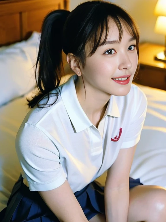 １The girls、shirts、preated skirt、17yearsold、Bob Hair Style、smile on face、delightful!、enmaided、Chromo-white skin、Beautiful Eyes、（small tits）、throb、Wimbledon、（Wearing white tennis wear）、Bright lighting、Vents、the sun、Various hair colors、